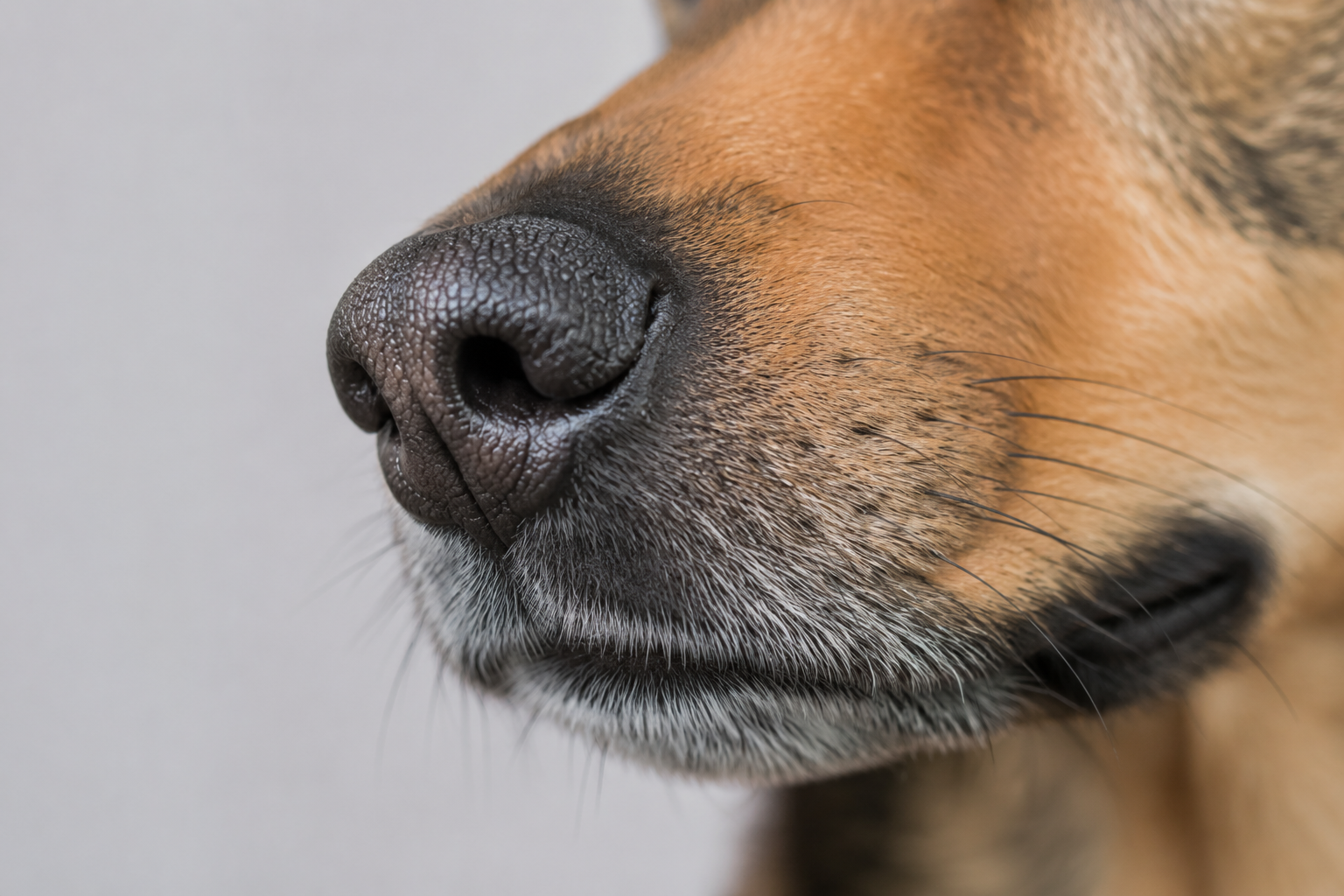 Nahaufnahme einer Hundeschnauze