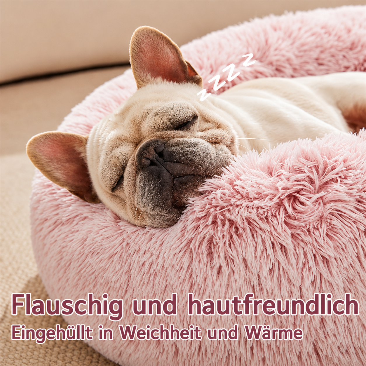 Flausi RuheNest™ beruhigendes Anti-Angst Tiefschlaf-Bett für Hunde & Katzen