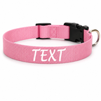 Flausi leichtes Reflektierendes personalisiertes Nylon Halsband für Hunde