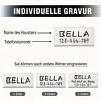 Flausi personalisierbares reflektierendes Nylon Halsband für Katzen & Hunde