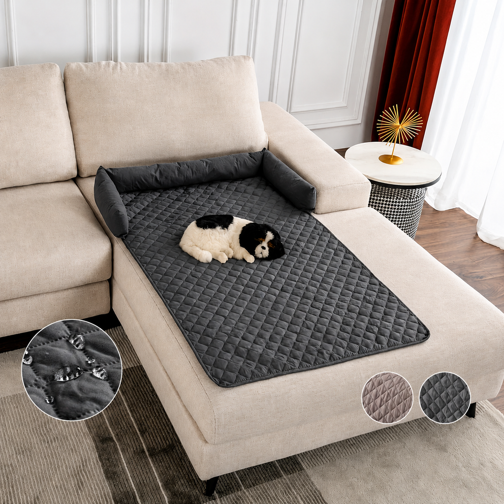 Flausi SofaWolke™ kuschelige Wasserfeste Sofaauflage für Hunde
