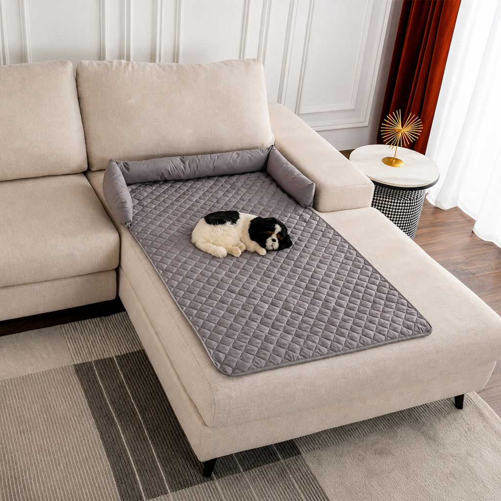 Flausi SofaWolke™ kuschelige Wasserfeste Sofaauflage für Hunde
