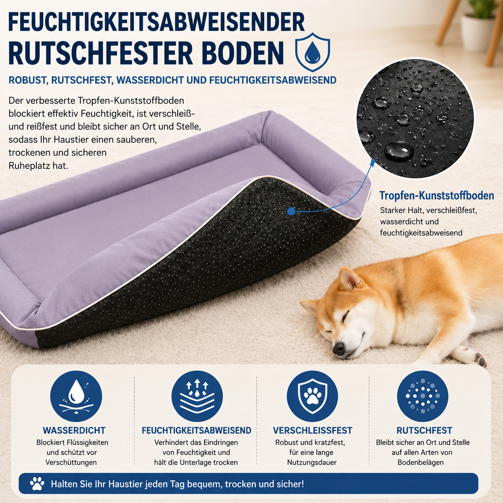Flausi SchutzNest™ wasserfestes Hundebett mit Komfortpolster