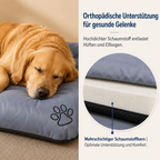 Flausi OrthoLux™ großes orthopädisches Hundebett mit waschbarem Bezug