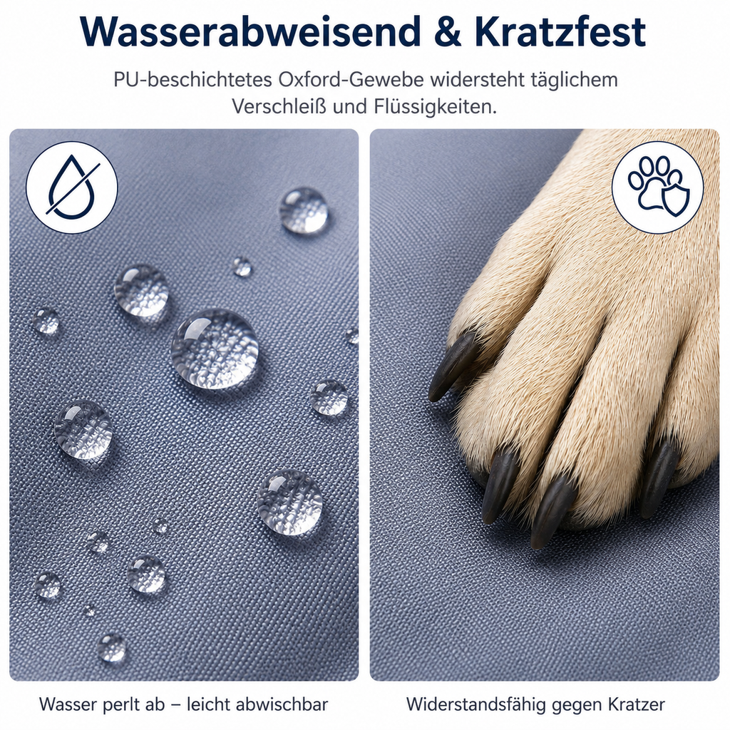 Flausi OrthoLux™ großes orthopädisches Hundebett mit waschbarem Bezug