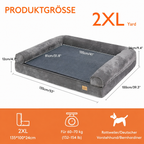 Flausi RückenRuhe™ XL orthopädisches Hundebett für große Hunde