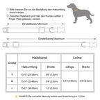 Flausi Edles personalisiertes Halsband- & Leinen-Set für Hunde