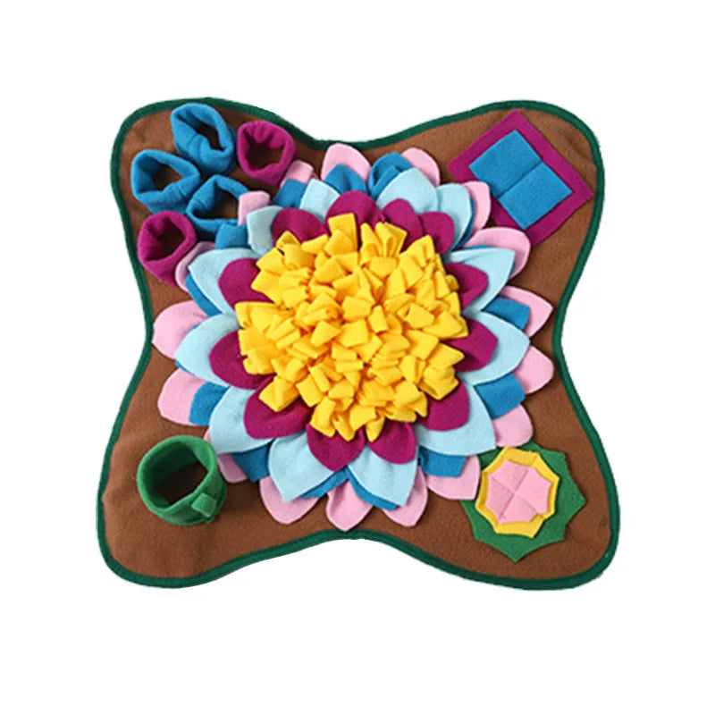 Cross-Border New Pet Plush Dog Intelligence Training Hide Seek Slow Feeding Mat Self-Entertainment Stress Relief Sniffing Mat