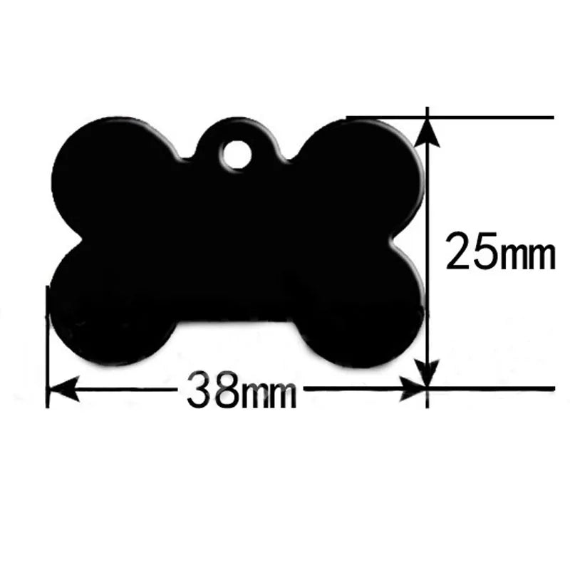 Pet Dog Name Tags Personalized Dog Cat Tags Engraved Cat Dog Puppy Pet ID Name Collar Tag Pendant Pet Accessories Bone Pendant