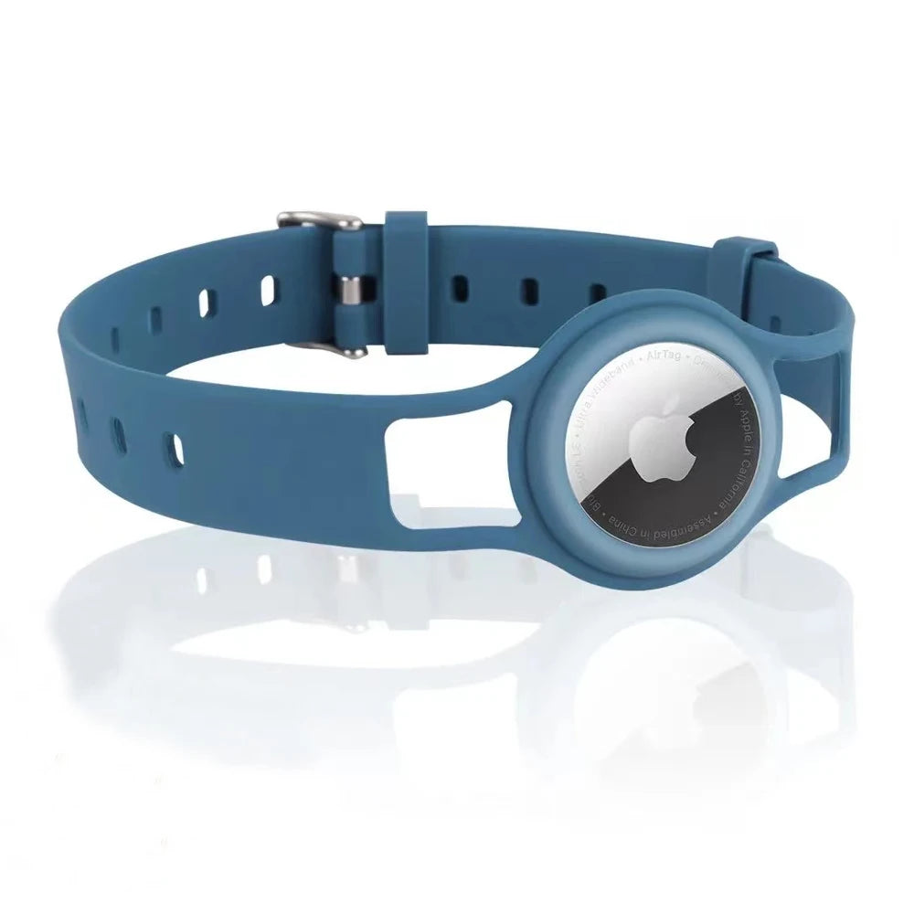 Adjustable Silicone Collar Itag Find My Air Tag GPS Tracker Global Positioning Locator for Loss Prevention