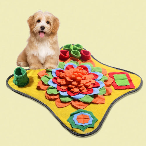 Cross-Border New Pet Plush Dog Intelligence Training Hide Seek Slow Feeding Mat Self-Entertainment Stress Relief Sniffing Mat