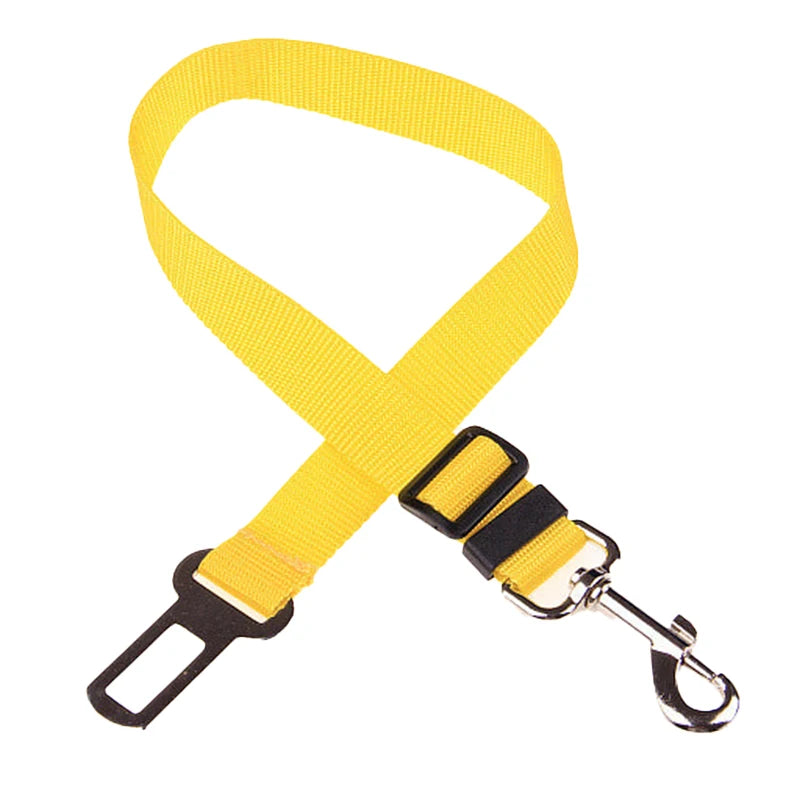 GorisPet GP1742313 Adjustable Size Pet Dog Car Seat Belt High Quality Durable Nylon Material 12 Solid Colors Collars Leashes