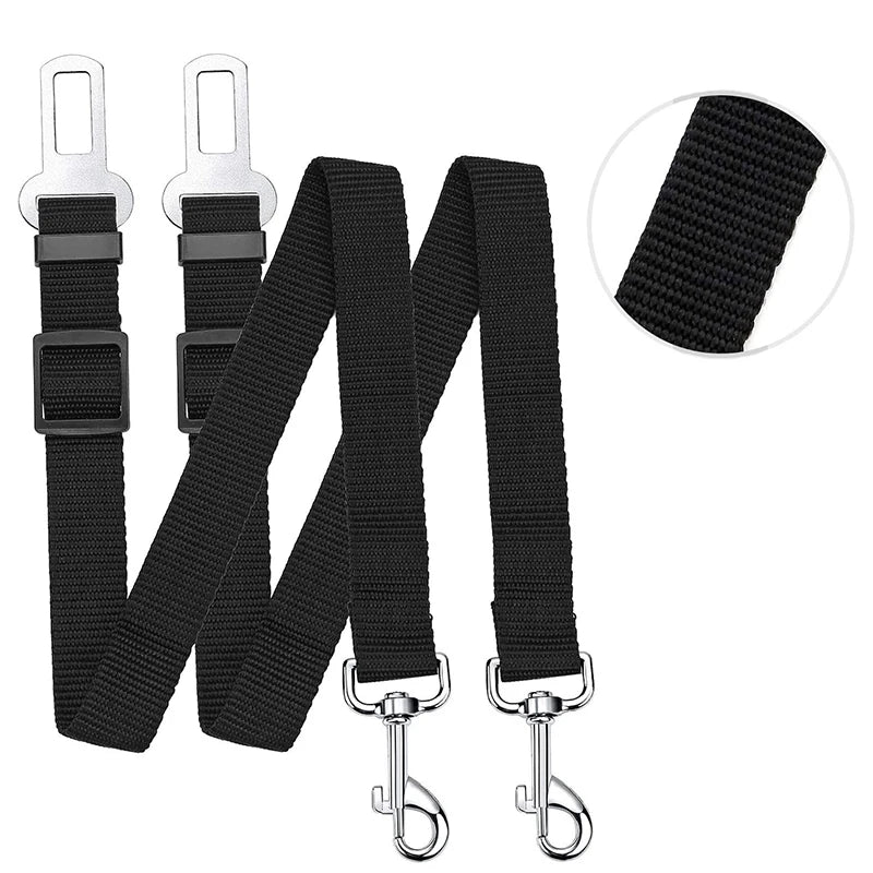 GorisPet GP1742313 Adjustable Size Pet Dog Car Seat Belt High Quality Durable Nylon Material 12 Solid Colors Collars Leashes