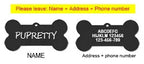 Pet ID Tag Personalized Free Engraved Keychain for Cat Puppy Dog Tag Pendant Keyring Bone Paw Bone Pet Accessories