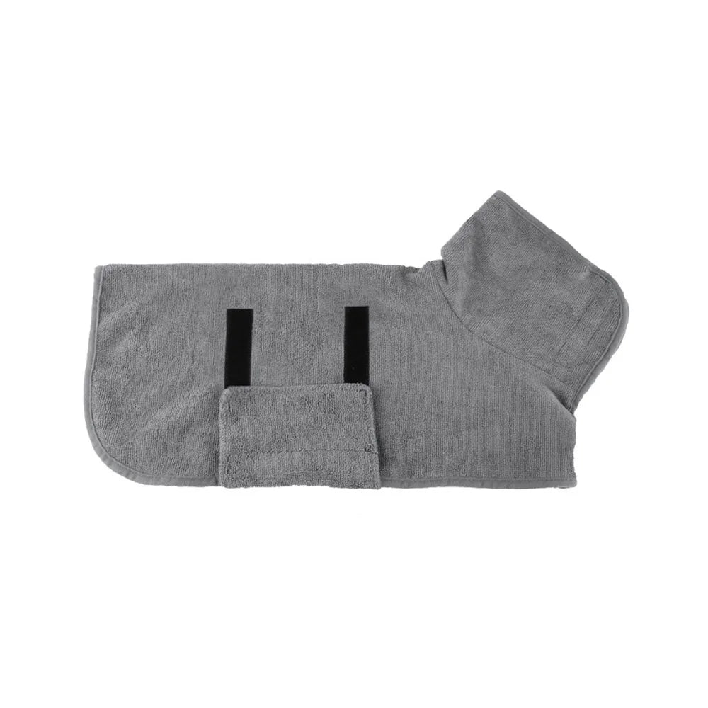 Large Medium Small Dog Super Fast Dry Soft Adjustable Dog Bathrobe Towel Bath Robe Pet Bathrobe Drying Coat Absorbent Towel