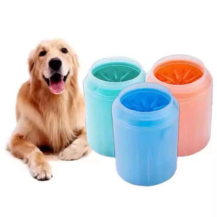 Paw Washing Feet Brush Cleaner Clean Dogs Feet Cleaner Cup Soft Silicone Pet Foot Washer Cup Cleaning Brush