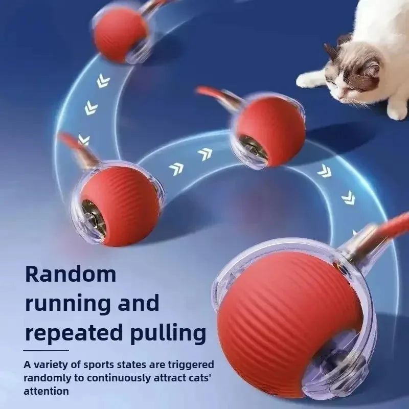 Flausi JagdBall™ interaktiver Spielball für Katzen & kleine Hunde
