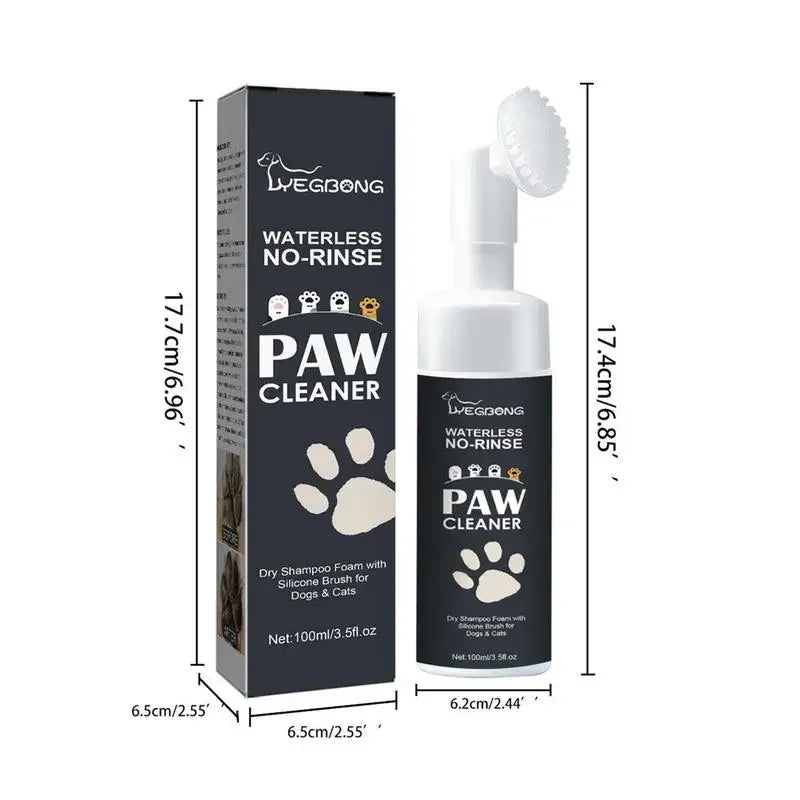 Flausi PfotenSchaum™ natürlicher Pfotenreiniger ohne Ausspülen für Hunde & Katzen 100 Ml.