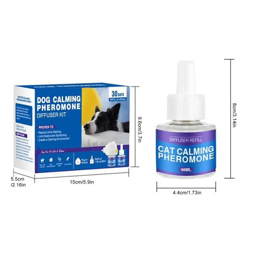 Flausi RuheDuft™ Anti-Stress natürliche Pheromone Diffuser Kit für Hunde & Katzen