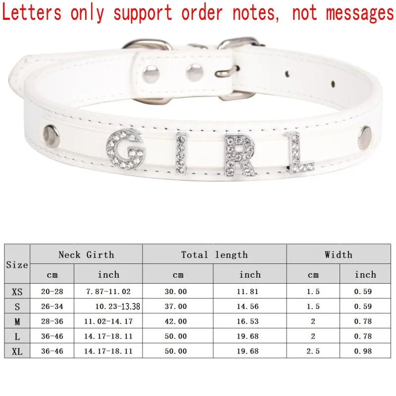 Flausi personalisiertes Halsband  3D-Optik Glitzernd für Hunde und Katzen