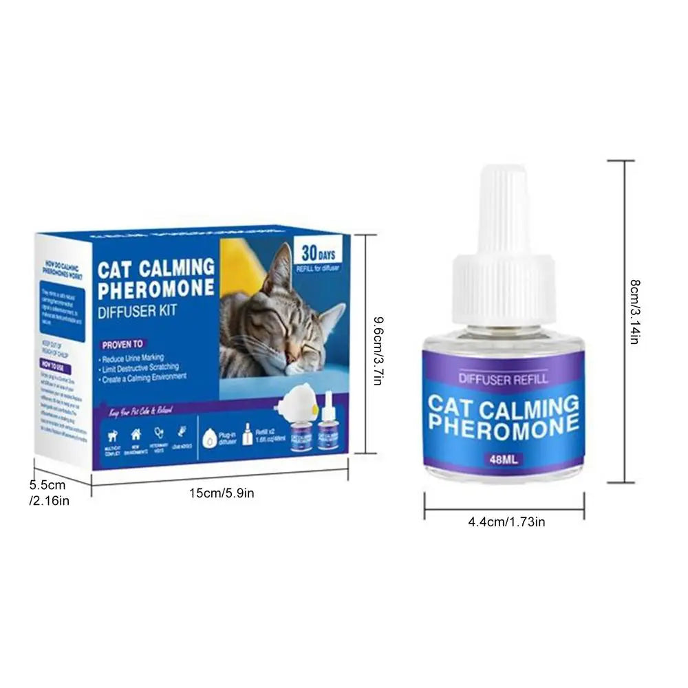 Flausi RuheDuft™ Anti-Stress natürliche Pheromone Diffuser Kit für Hunde & Katzen