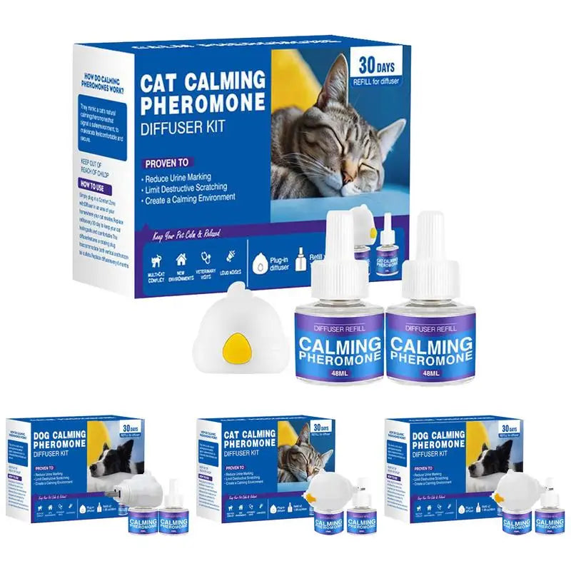 Flausi RuheDuft™ Anti-Stress natürliche Pheromone Diffuser Kit für Hunde & Katzen
