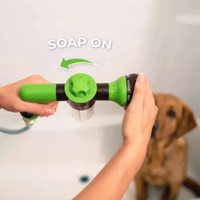 Flausi DuschWuff™ 3-in-1 Hunde-Dusche mit Schaumsprüher