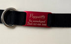 Silent Slide-On Pet ID Tag, Personalized Engraved Dog Cat Collar Tag, Custom Name Phone Number Pet Accessory