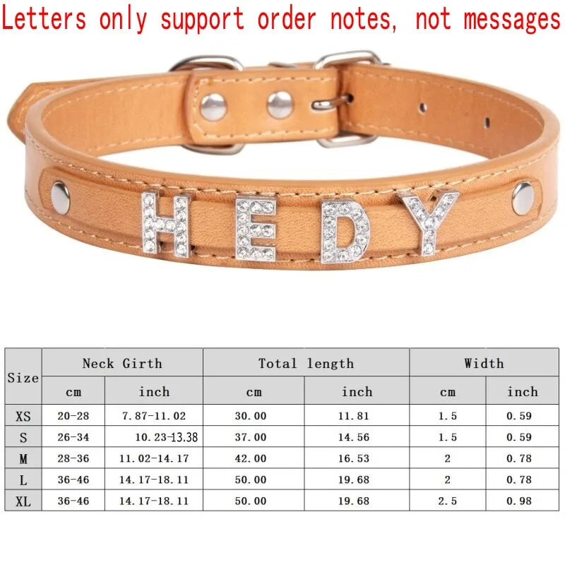Flausi personalisiertes Halsband  3D-Optik Glitzernd für Hunde und Katzen