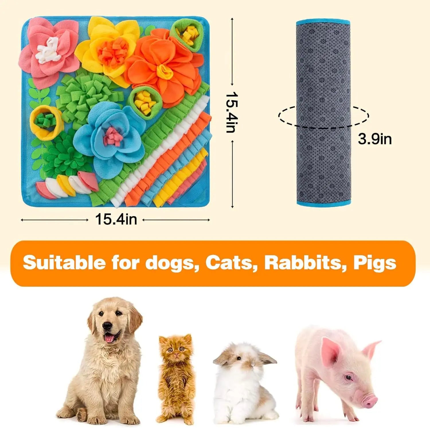 Flausi SchnüffelGlück™ Schnüffelmatte Training für Hunde