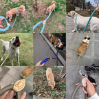 1.5M/1.8M Dog Leash Slip Rope Lead Leash Heavy Duty Braided Rope Adjustable Loop Collar Training Leashes for Medium Large Dogs