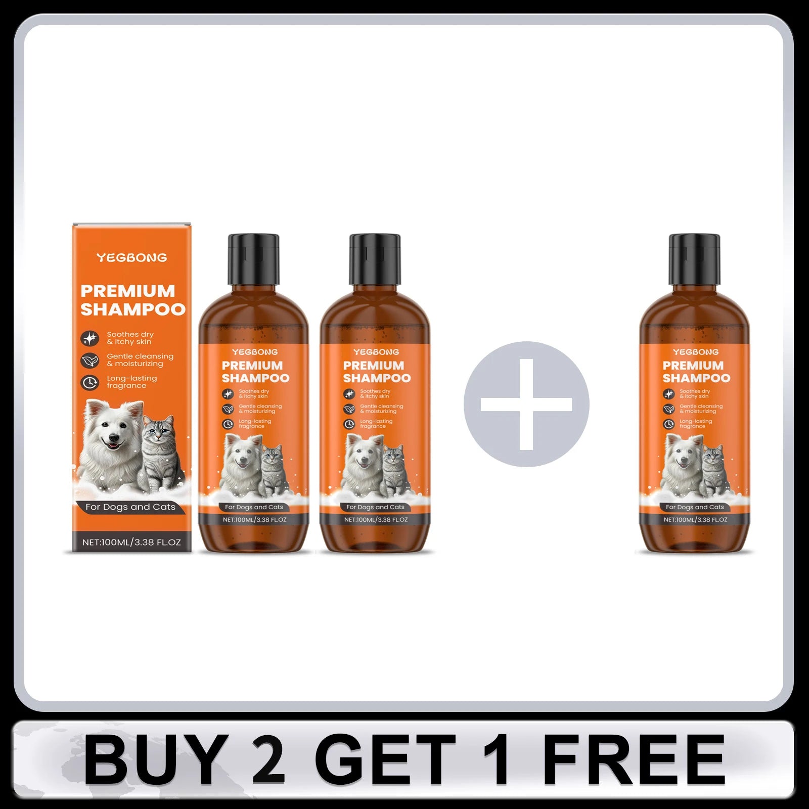 Flausi FellLux™ Premium Anti-Stress Shampoo für Hunde & Katzen 100 Ml.