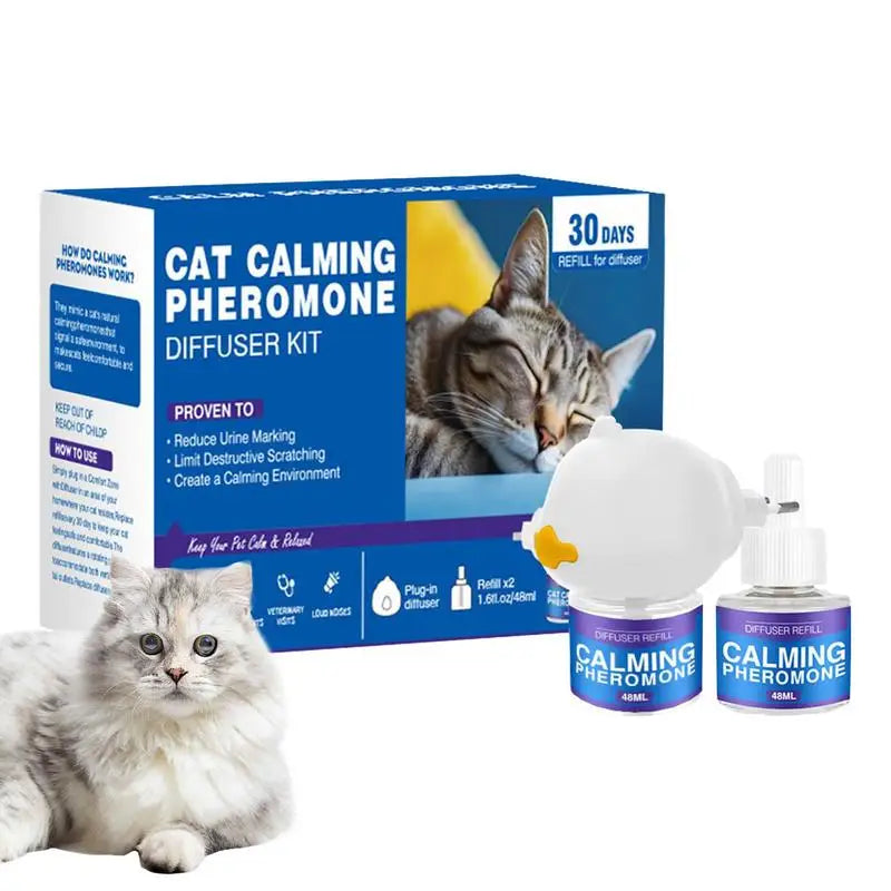 Flausi RuheDuft™ Anti-Stress natürliche Pheromone Diffuser Kit für Hunde & Katzen