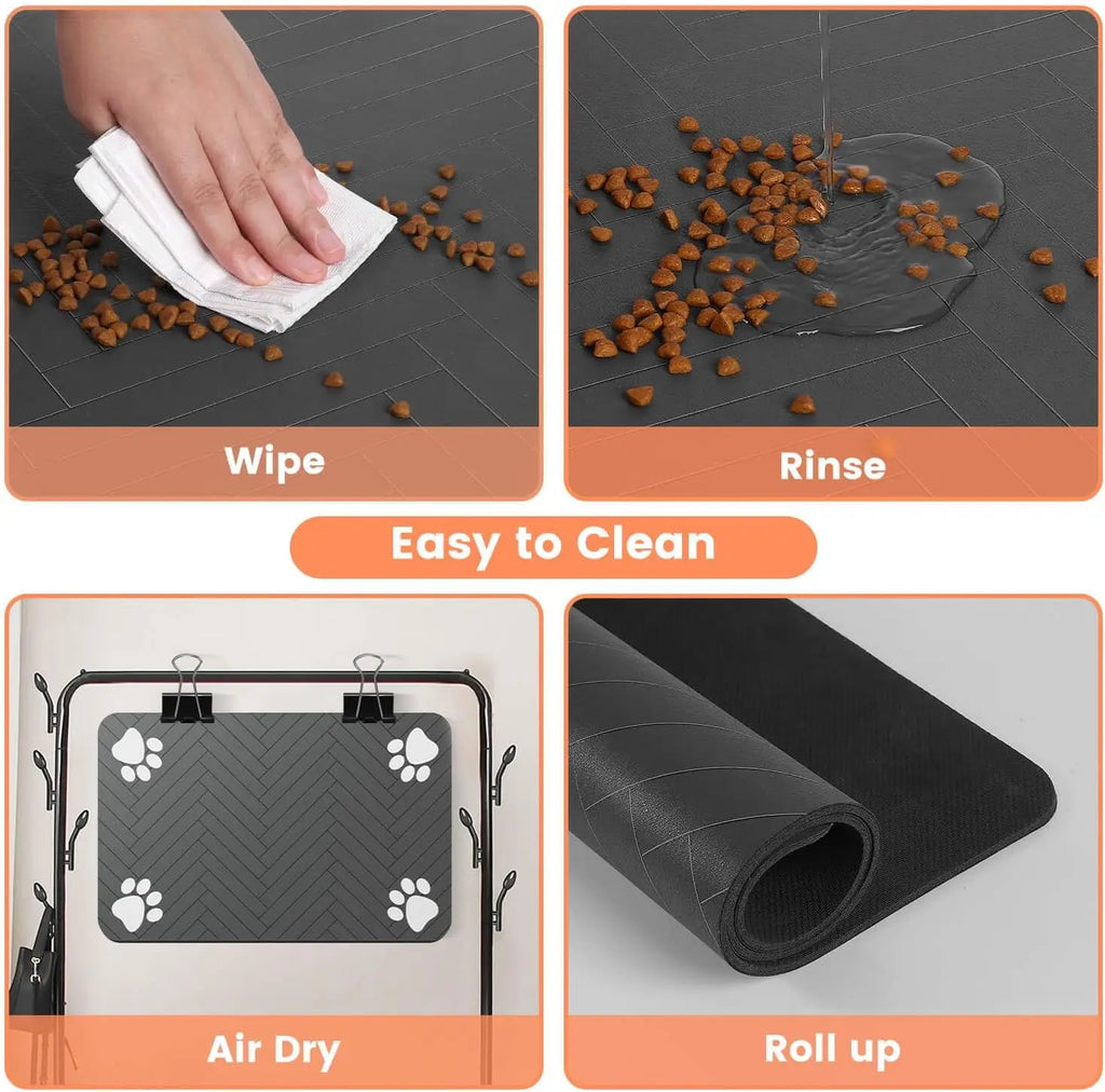 Flausi NapfMatte™ wasserabsorbierende & easy-clean Futterplatz-Matte