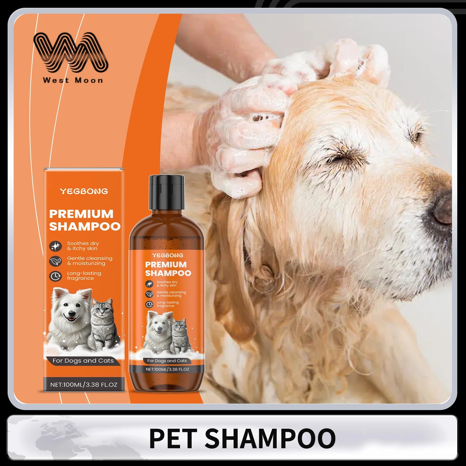 Flausi FellLux™ Premium Anti-Stress Shampoo für Hunde & Katzen 100 Ml.
