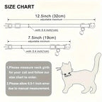 Personalized ID Tag Bohemian Cat Collar with Bell Custom Collar Safety Breakaway Adjustable Engraving Small Kitten Necklace