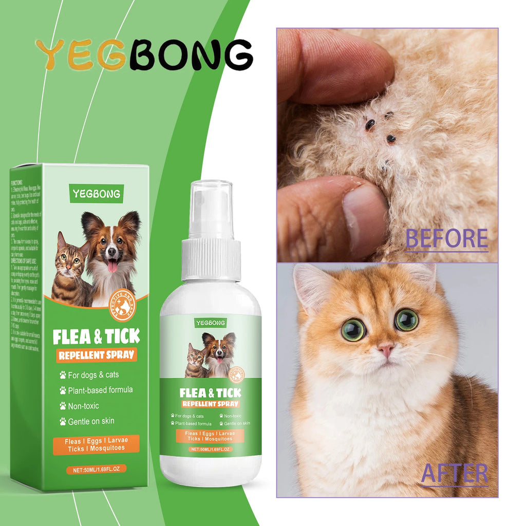 Flausi ZeckenSchild™ naturbasiertes Floh- & Zeckenspray für Hunde & Katzen 50 Ml.
