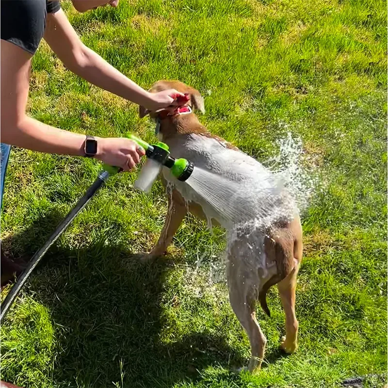 Flausi DuschWuff™ 3-in-1 Hunde-Dusche mit Schaumsprüher