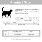 Flausi personalisiertes Nylon Halsband für Katzen