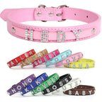 Flausi personalisiertes Halsband  3D-Optik Glitzernd für Hunde und Katzen