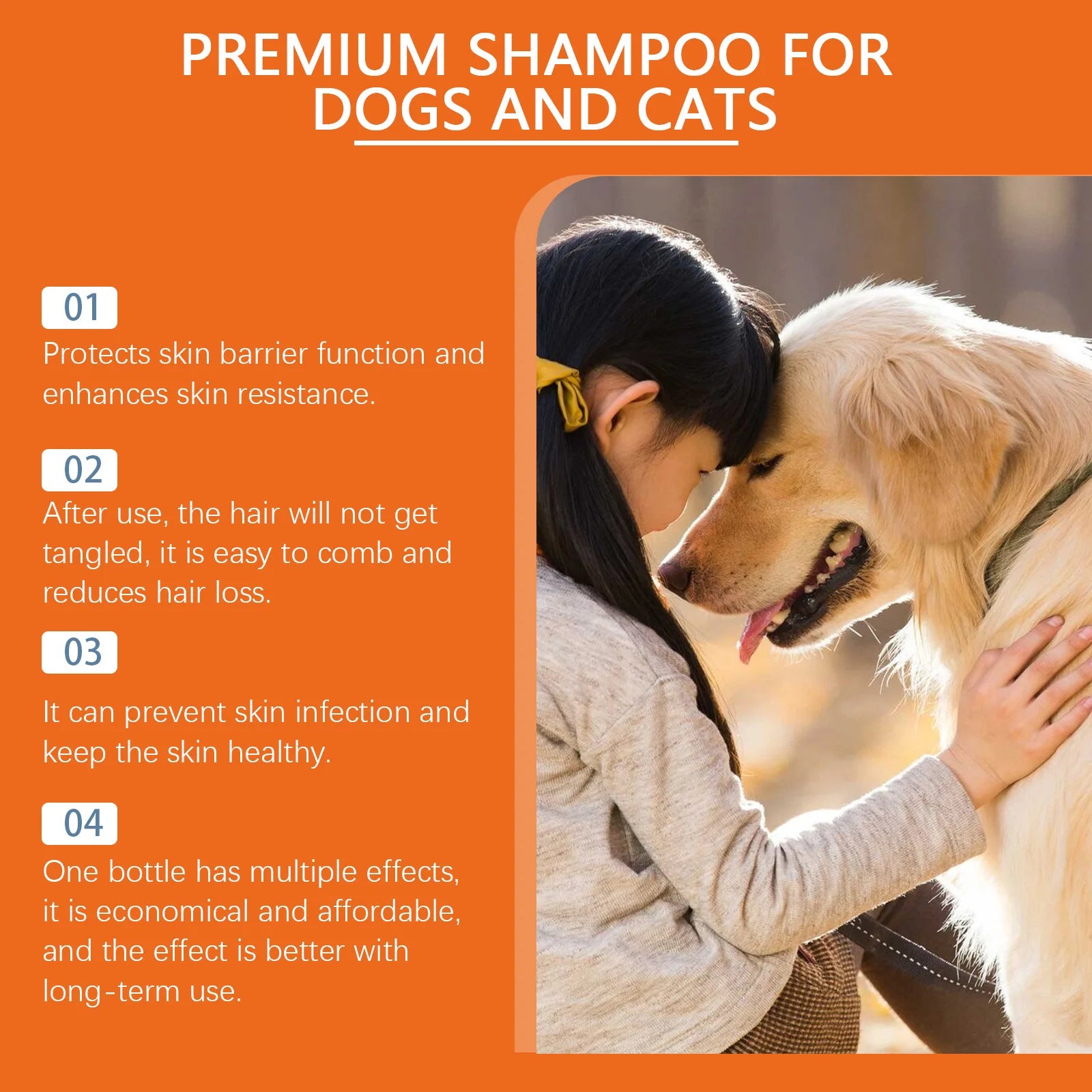 Flausi FellLux™ Premium Anti-Stress Shampoo für Hunde & Katzen 100 Ml.