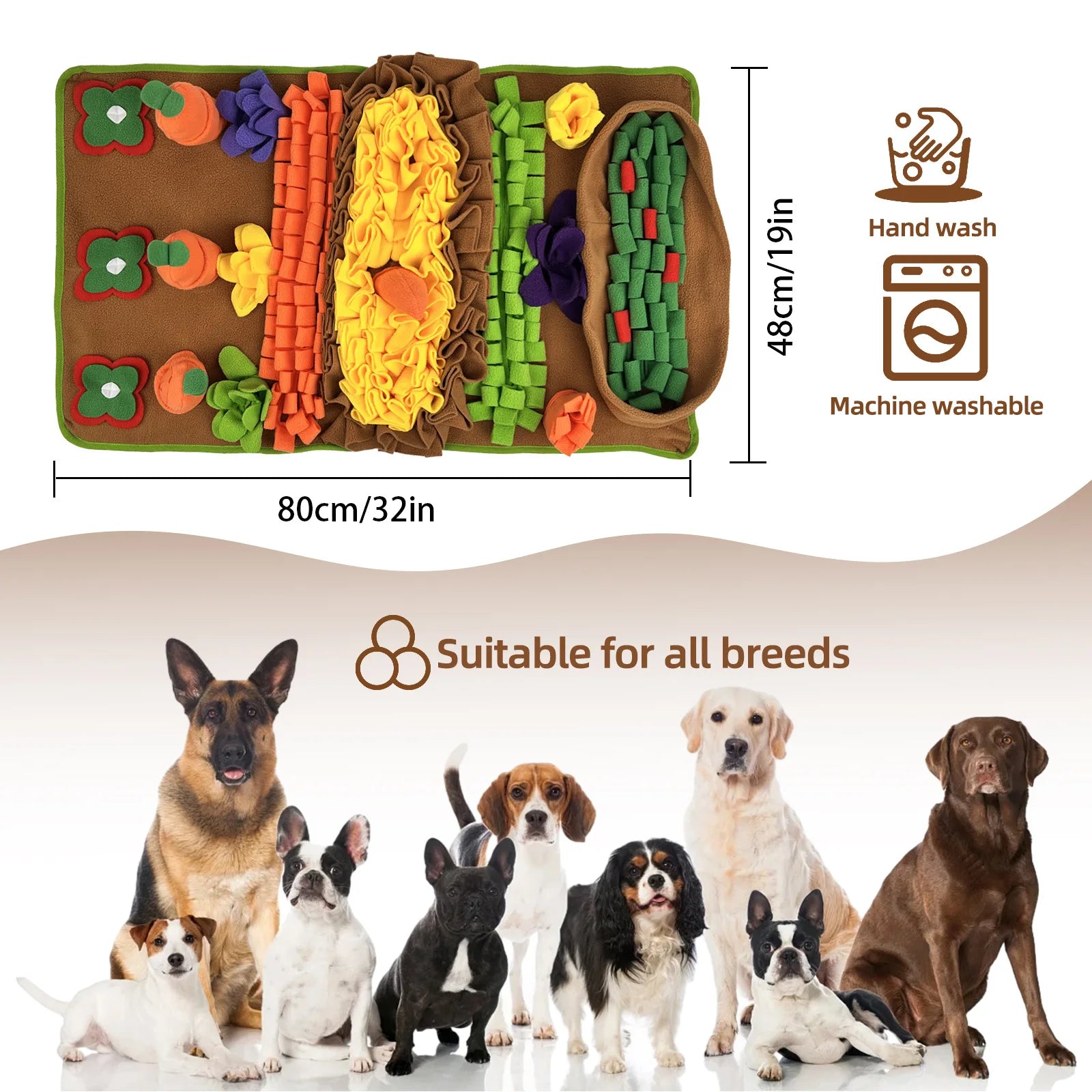 Flausi SchnüffelGlück™ Schnüffelmatte Training für Hunde
