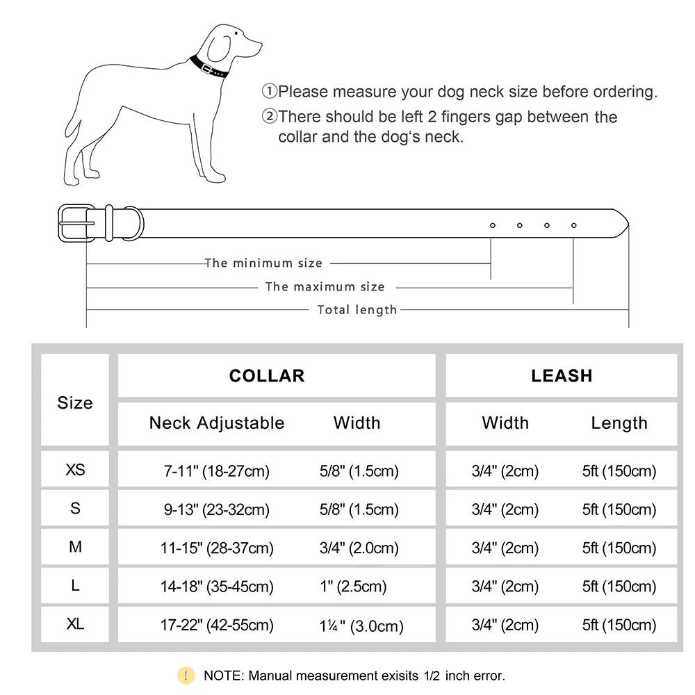 Flausi Edles personalisiertes Leder Halsband- & Leinen-Set für Hunde