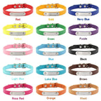 Flausi NamensPfote™ personalisiertes Hunde- & Katzenhalsband Leder