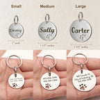 Personalized Pet ID Tag - Free Engraving Name Phone - Hollow Paw Print Nameplate for Dog Cat Collar Accessories Anti Lost