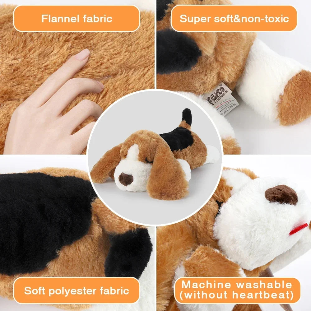 Flausi HerzTrost™ Anti-Angst Kuschelhund für Welpen & Hunde