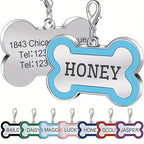 Personalized Pet Engraving ID Name Metal Tag Dog Anti-lost Custom Pet Bone Shape Accessories Phone Tag Pendant Puppy tag
