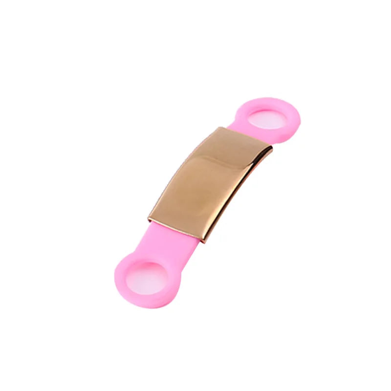 Personalize Engraved Pet Dog Tag Silicone Stainless Steel Dog ID Tag Anti-lost Pet Nameplate Tags For Dog Cat Tensile Rubber