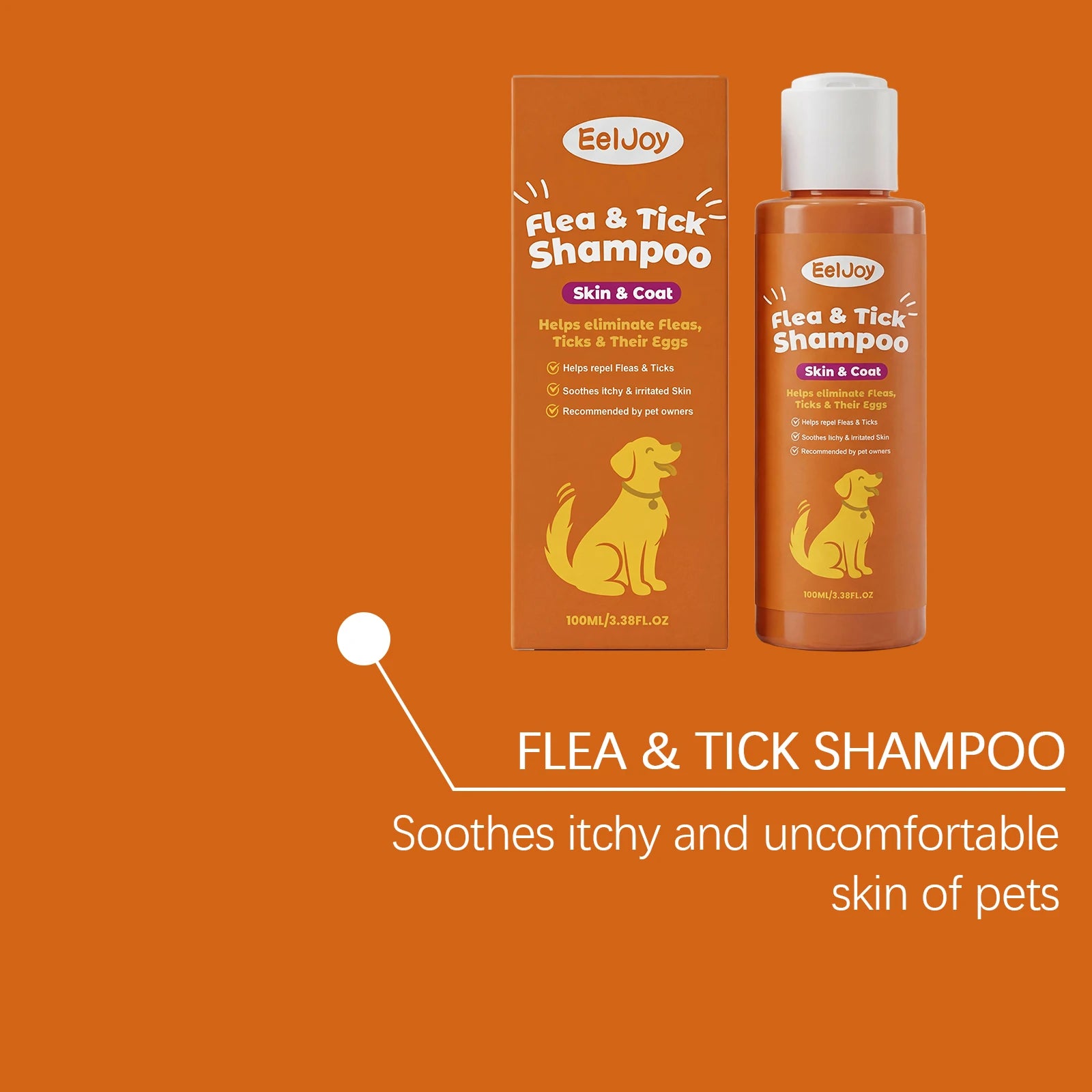 Flausi ParasitenStopp™ Floh- & Zeckenshampoo für Hunde & Katzen 100 Ml.