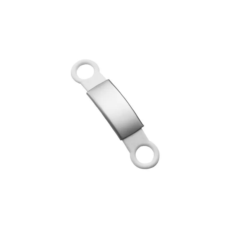 Personalize Engraved Pet Dog Tag Silicone Stainless Steel Dog ID Tag Anti-lost Pet Nameplate Tags For Dog Cat Tensile Rubber